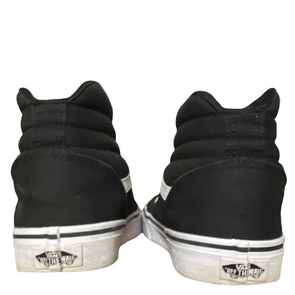 Vans 500714 Old Skool Canvas Hi Top Skate black and white Sneakers Woman’s 9 1/2 - Picture 4 of 8